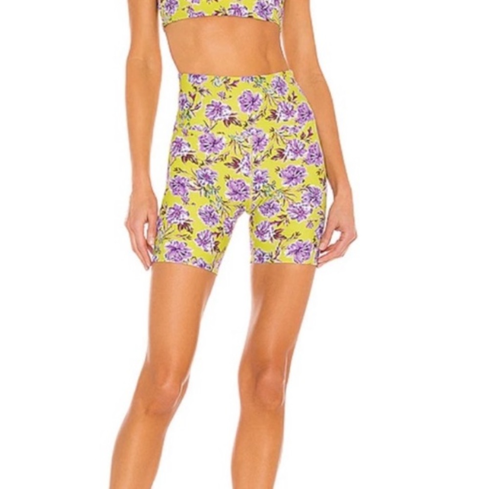 Beach Riot Sport floral bike shorts